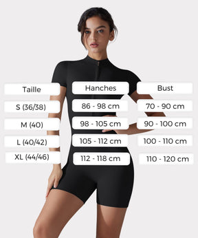 Combinaison de Sport ShapeFit avec Fermeture Éclair