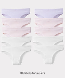 Tanga CottonConfort [Antibactérien] - Achetez-en 5 recevez-en 10